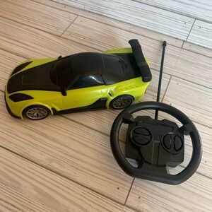 Remote Control Sports Car Toy - Black and Yellow